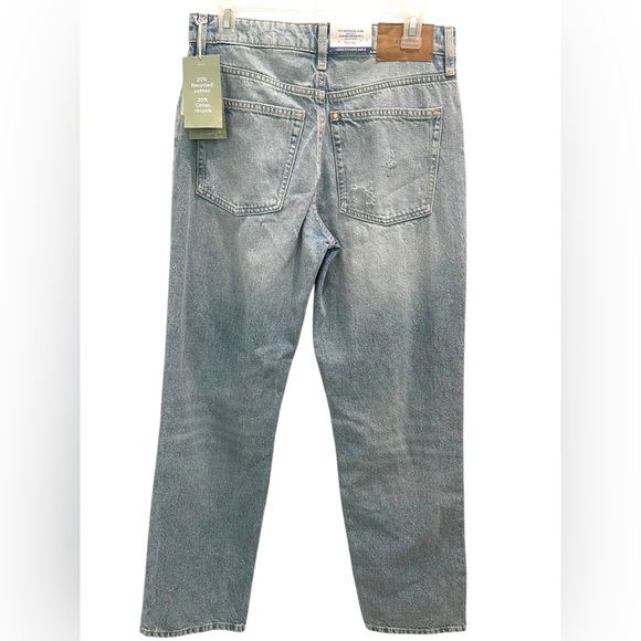 H&M & Denim 90’s Boyfriend Hi Rise Loose Fit Torn Denim Size 4 - Picture 3 of 13